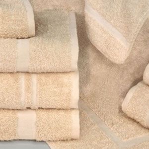1888 Mills Dependability Cam Border Towels-Beige