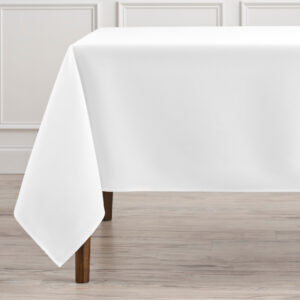 Riegel Premier 100% Spun Polyester Tablecloth-White-Square