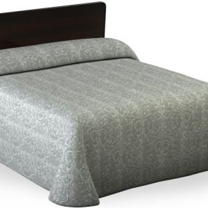 Batik Scroll Bedspread-Pearl Gray by Martex RX