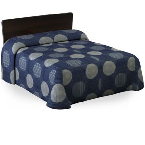 Circles & Stripes Bedspread Sapphire by Martex RX