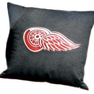 Detroit Red Wings NHL Denim Pillow