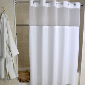 Hang2it Poly 300 Plain or Light View Shower Curtain-Case of 12