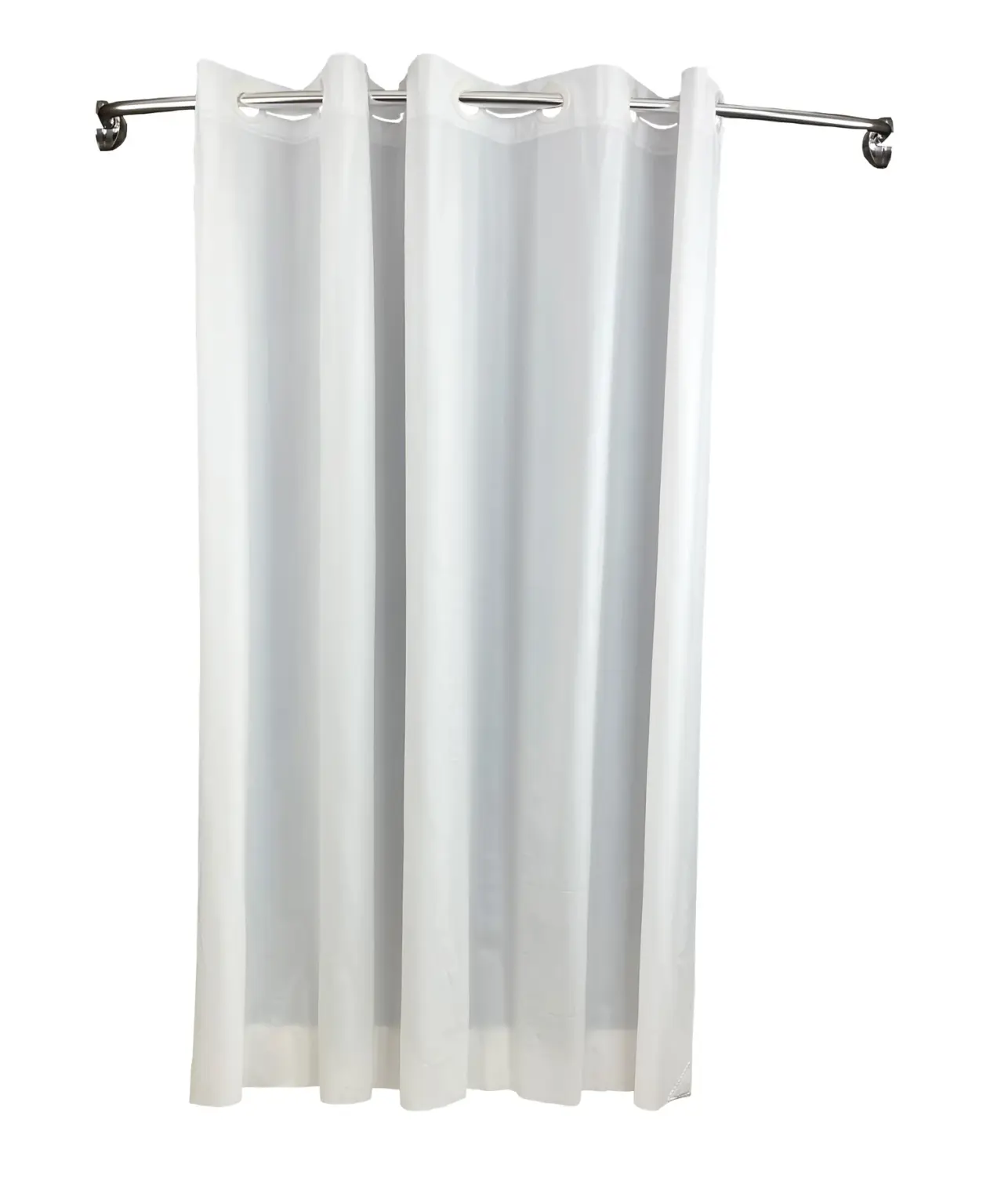 Hang2it V8 white vinyl shower curtain