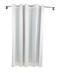 Hang2it V8 white vinyl shower curtain