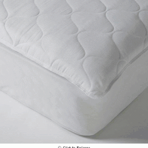 Perma-Dry Waterproof Quilted Mattress Pads-Dorm/Hospital Bed Size