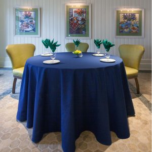 Permalux Cotton Blend Solid Tablecloths-By Riegel-Round-72"