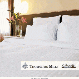 Royal Suite 250 Thread Count Satin Stripe Twin Fitted Sheets - 39x80-Case of 2 Dozen