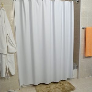 Swirl-8 Gauge Vinyl Shower Curtain/Liner 72" x 72"-Case of 12