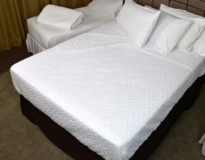Double Diamond Coverlet White By Kartri - image 1
