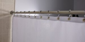 Standard Shower Rod 36″, 60″, 72″or 84″ Wide w/ Flanges Chrome-Case of 10 - image 1