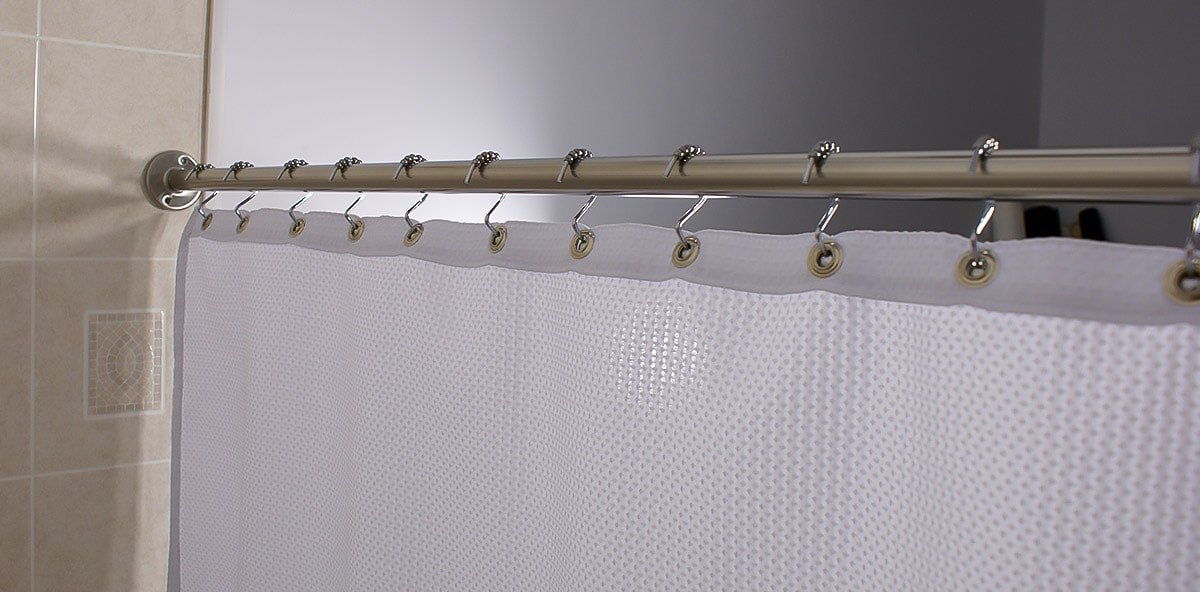 Standard Shower Rod 36″, 60″, 72″or 84″ Wide w/ Flanges Chrome-Case of 10 - image 1