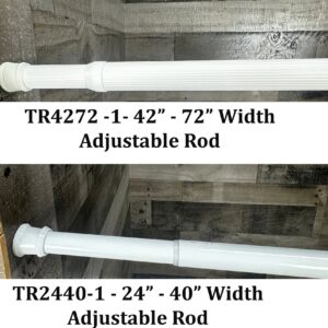 Stall Shower Curtain Tension Rod-Polished Chrome-Case of 6 - image 1