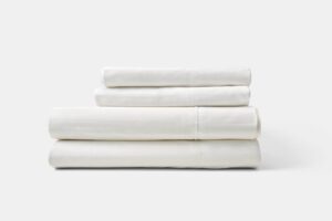 Hotel Bed Sheet Stack Sateen T310 Cotton Lineage
