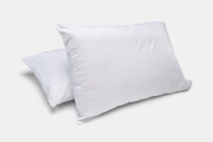 Hotel White Pillowcases on Pillows Sateen T300 Cotton American Boutique
