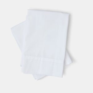 Hotel Pillowcases White Percale T300 CottonPoly Royal Suite