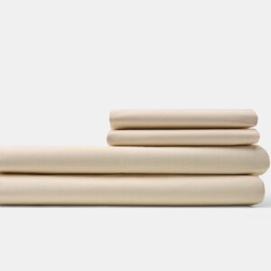 Healthcare Bed Sheet Bone Stack Percale T180 Color CotPoly Thomaston