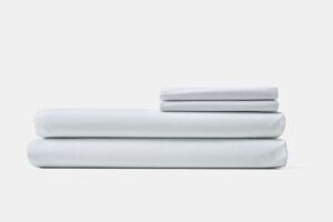 Healthcare Bed Sheet white Stack Percale T180 CotPoly Thomaston