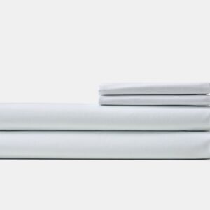 Healthcare Bed Sheet white Stack Percale T180 CotPoly Thomaston