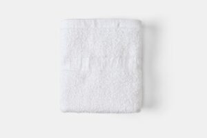 Hotel Hand Towel Terry Cotton Poly Thomaston Cam Folded White