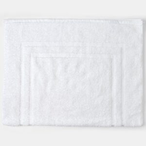 Hotel Bath Mat Luxury Terry Combed Cotton Magnolia