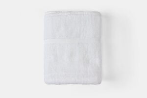 Hotel White Bath Towel Luxury Terry Combed Cotton Royal Suite Dobby